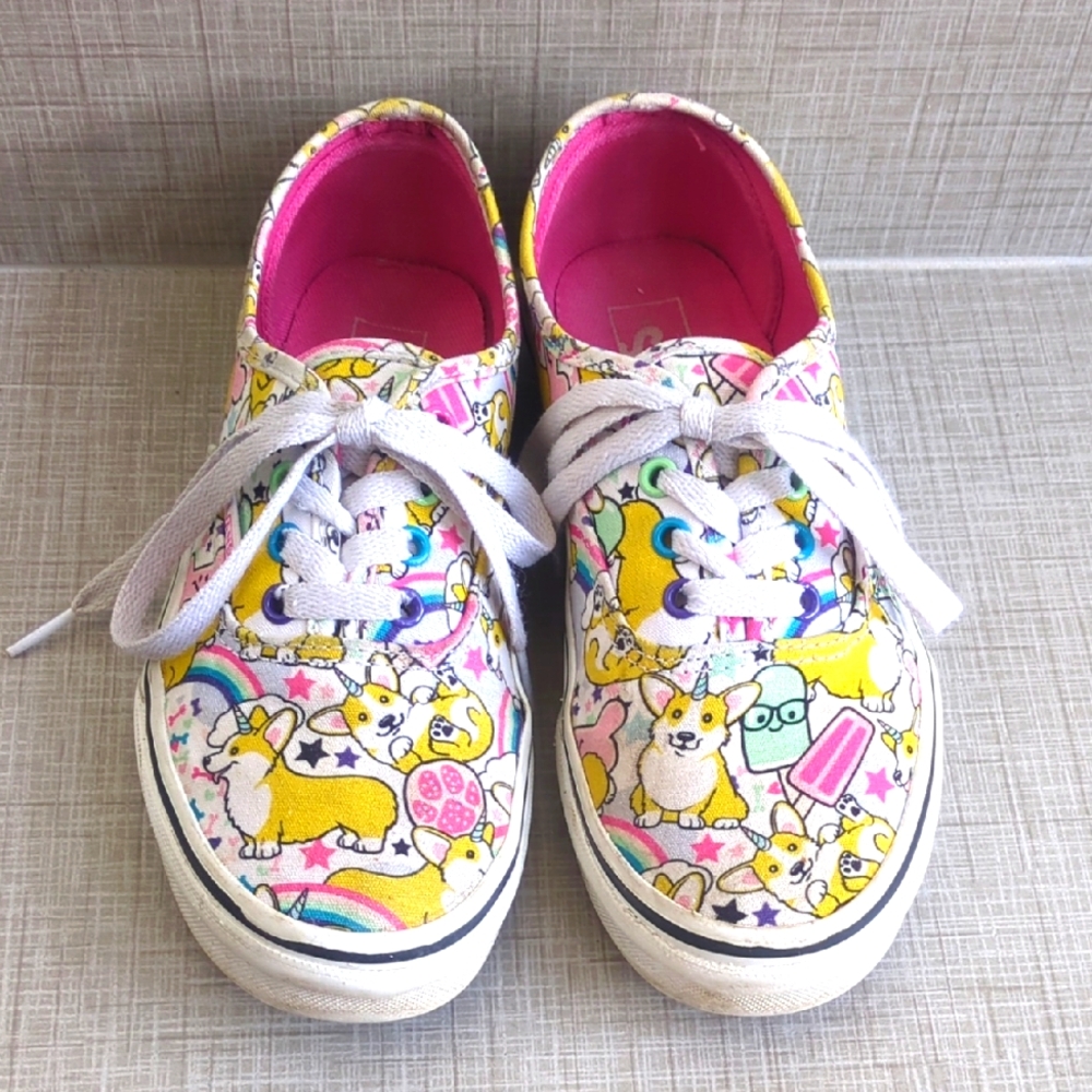 Vans Kids Sneakers with Colorful Cartoon Design